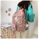thumbnail image 5 of Mochilas de viaje de moda lindas para niñas Mochila escolar para estudiantes universitarios Mochila duradera Cool-Pink, 5 of 5