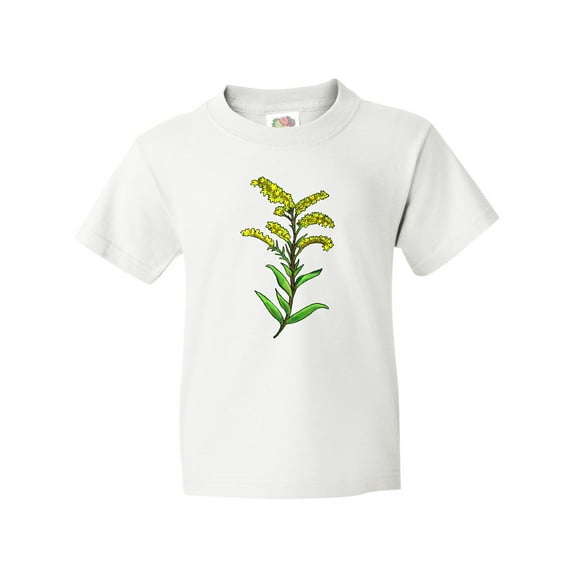 Inktastic Solidago Goldenrod Wildflowers Youth T-Shirt