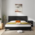 thumbnail image 3 of Wood Headboard King Size, 80.2" Wide Wooden King Headboard Only, Modern Farmhouse Headboards, Wall Mounted Fluted Panel, Wingback Boho Headboards, Natural, 3 of 13
