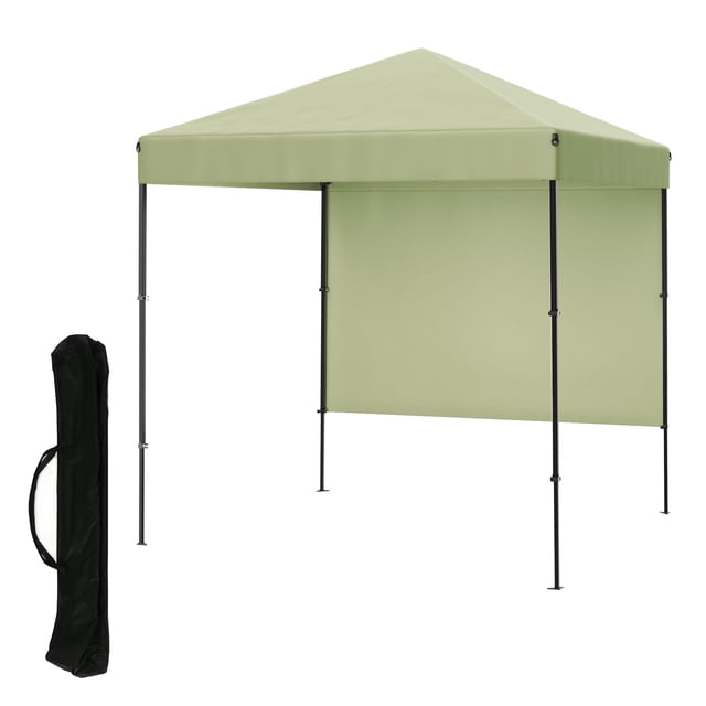 QinaQin Gazebo plegable de 2.2 x 2.2 m con armado fácil, cubierta impermeable y resistente a rayos UV, panel lateral y diseño portátil para exterior