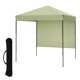 thumbnail image 1 of QinaQin Gazebo plegable de 2.2 x 2.2 m con armado fácil, cubierta impermeable y resistente a rayos UV, panel lateral y diseño portátil para exterior, 1 of 8
