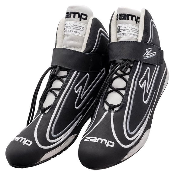Zamp RS003C0106 ZR-50 Driving Shoes - Mid-Top - SFI 3.3/5 - Black - Size 6