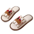 thumbnail image 4 of ichuanyi Fuzzy Open Toe Slippers for Women Indoor Cozy Fluffy Ladies Slippers, Cute Dachshund Winter Bedroom House Shoes Slip On Slides Sandal, 4 of 8