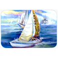 thumbnail image 1 of Rock My Boat Sailboats Glass Cutting Board, Large, 1 of 1