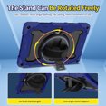 thumbnail image 2 of XYX 3in1 Rotating Stand Case for Honor Pad 9/Honor Tablet 9 HEY2-W09 12.1 inch with Hand/Shoulder Strap, Shockproof Rugged, Navy Blue, 2 of 7