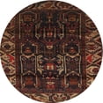 thumbnail image 1 of Ahgly Company Machine Washable Indoor Round Traditional Night Red Area Rugs, 3' Round, 1 of 7