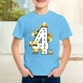 thumbnail image 2 of shoper Car Tees, Boys Shirts Size 8 Vehicle Print Crew Neck Short Sleeve Soft Summer Tops Back to School T-Shirts Toddler To Big Kid Light Blue 160, 2 of 5