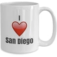 thumbnail image 2 of I Love San Diego unique ceramic coffee mug Gifts Idea, 2 of 2