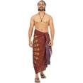 thumbnail image 3 of HAPPY BAY Men's Standard Casual Sarong Long Pareo Beach Wrap One Size Cherry, Mandala Summer Vacation Party, 3 of 5