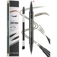 thumbnail image 5 of Micro Brow Pencil, Eyebrow Pen, Precise Eye Brow Makeup Pen, Natural And Glossy Eyebrow Double Ended Eyebrow Pencil Waterproof Sweat Proof And Non Smudging Double Ended Eyebrow Pencil 18g, 5 of 8