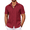 Red Dahlia, variant on COOFANDY Men's Cuban Guayabera Shirt Summer Beach Vacation Shirt Casual Short Sleeve Button Down Resort Wear