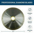 thumbnail image 3 of Benchmark Abrasives 4-1/2" Continuous Rim Diamond Blade Angle Grinder Blades, 3 of 3