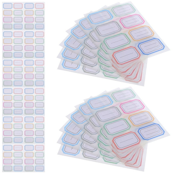 288 Pcs Clear Sticker Labels Dry Erase Stickers Handwritten