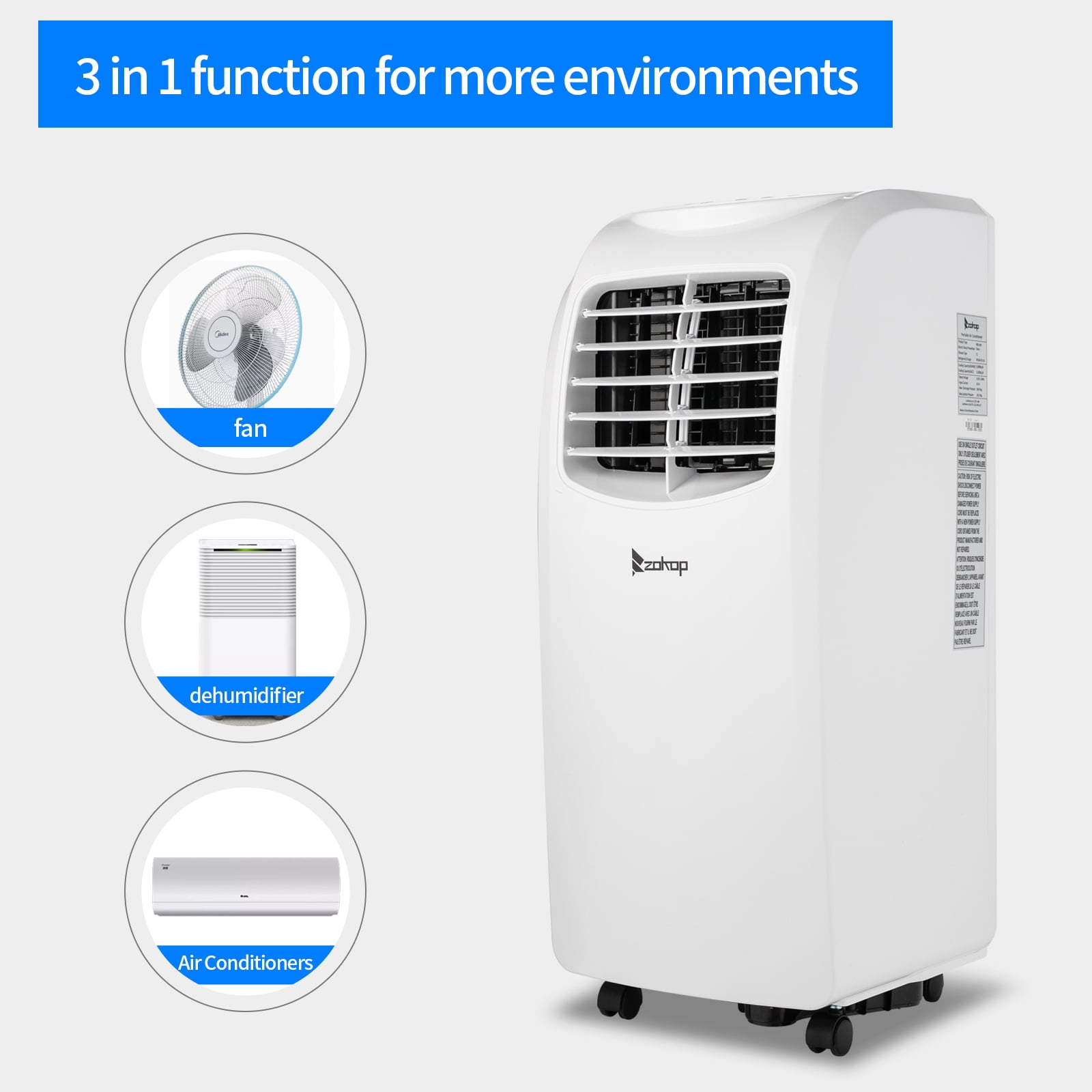Portable Air Conditioner, 3-in-1 