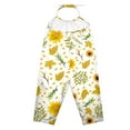 thumbnail image 3 of uublik Girls' Jumpsuits & Rompers with Pockets Star Strap Romper Summer Outfits White, Size 1T-6, 3 of 5