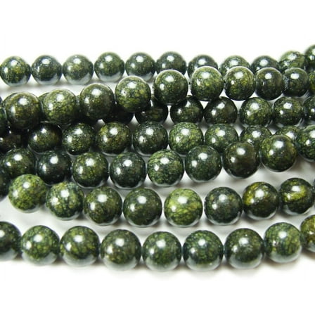 4mm Dark Russian Jade Round Beads Genuine Gemstone Natural Jewelry Making