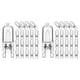 thumbnail image 1 of 40 Piezas Bombillas Halógenas G9, Lámparas Halógenas Transparentes de 25 W Regulables Blanco Cálido 2800 K para Candelabros, Colgantes, Luces de Paisaje, 1 of 5
