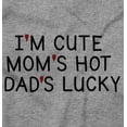 thumbnail image 2 of Funny Im Cute Moms Hot Dads Lucky Toddler Boy Girl T Shirt Infant Toddler Brisco Brands 3T, 2 of 6