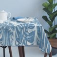 thumbnail image 4 of Blue Monstera Deliciosa Table Cloth Waterproof Tablecloths, Summer Botanical Tropical Tablecloth Dining Table Cover for Kitchen Party Tabletop Outdoor, Rectangle Tablecloth 54x108 Inch, 4 of 9