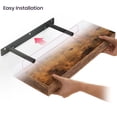 thumbnail image 7 of Ballucci 16" Floating Shelves for Wall, 3-Pack with Invisible Brackets, 6" Deep, Rustic Brown, 7 of 7