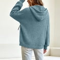 thumbnail image 7 of DeHolifer Womens Hoodies Zip Up Jackets Lightweight Tunic Sweatshirt Open Front Cardigan Light Blue S, 7 of 7