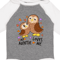 thumbnail image 4 of Inktastic My Auntie Loves Me- cute owl family Boys or Girls Long Sleeve Baby Bodysuit, 4 of 5