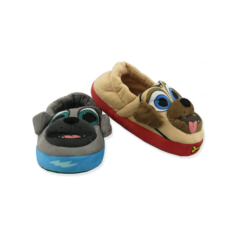 Puppy Dog Pals Bingo Rolly and Kids Plush Aline Slippers 3D Face CH90167 - Walmart.com