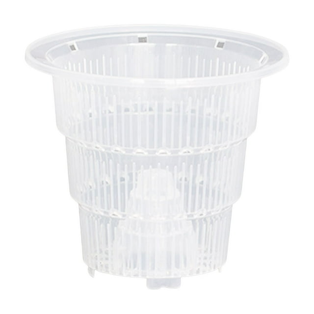 Pot de Plante Orchidée Transparent avec Trous d'Air et Capacité de Sol pour Succulentes Intérieur Extérieur Conteneur de Jardinage Réutilisable