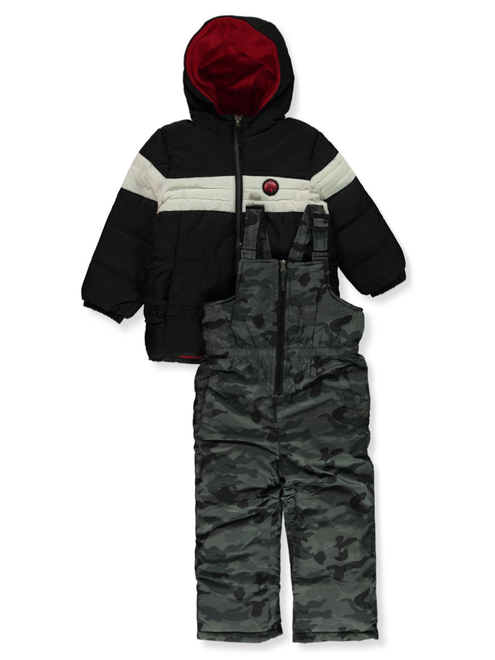 Iextreme Boys' 2Piece Camo Snowsuit Set black, 4t (Toddler