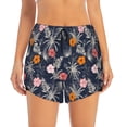 thumbnail image 4 of Lsque Hawaiian Style Printed Women's Running Shorts with Liner Pockets,Elastic Quick Dry Workout Athletic Gym Yoga Shorts,Womens High Waist Shorts-XX-Large, 4 of 9