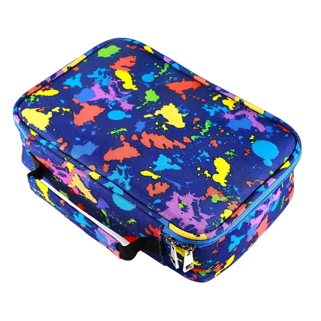 Estuche Para Lápices Con 72 Ranuras Para Lápices Escolares Modelo Azul