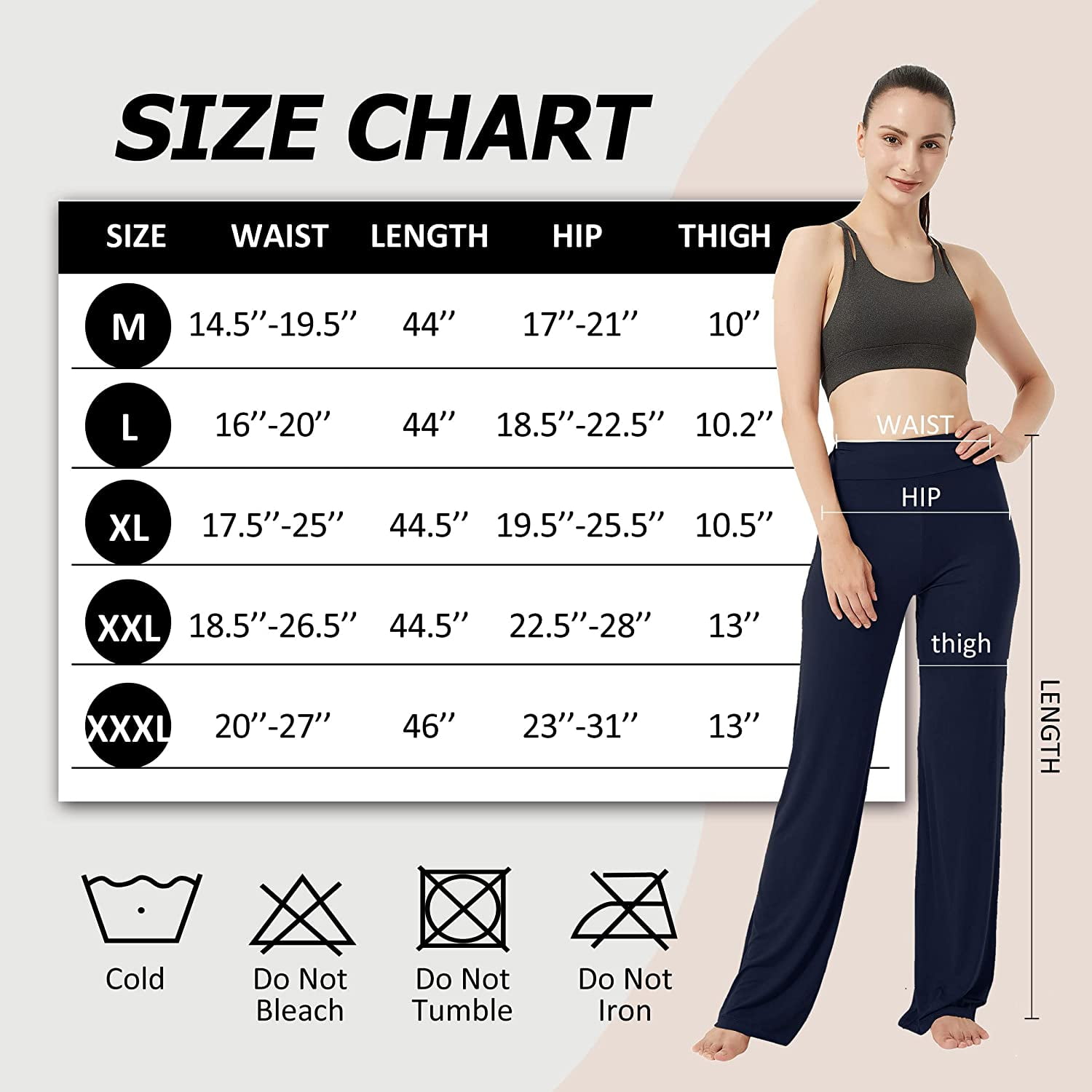 FELEMO Women's Bootcut Yoga Pants High Waist Workout Pants 4 Way Stretch  Tummy Control Work Pants Flare Pants(BLACK/M) 