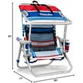 thumbnail image 2 of Homevative Cooler+ Folding Backpack Beach Chair with 5 Positions, Towel bar, XL Cooler Pouch, Storage Net, Cup and Phone Holder, Fireworks, 2 Pack, 2 of 12