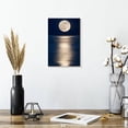 thumbnail image 2 of Elephant Stock Night Ocean Wall Art - Vertical Canvas Wall Art - Living Room Wall Decor - Astronomy & Space Canvas - Blue And Beige Decor - 8" x 12", 2 of 8