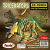 Puzzled Colorful Wood Craft Construction Triceratops 3D Jigsaw Puzzle