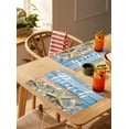 thumbnail image 3 of Summer Beach Starfish Shell Placemats Set of 4,Wipeable Washable Table Mats for Dining Tables,Farm Retro Wood Board Place Mats for Kitchen Event Party Tabletop Decor, 3 of 7