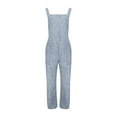 thumbnail image 5 of GILIGEGE Womens Overalls Casual Loose Jumpsuit Wide Leg Pants Sleeveless Bib Overalls Baggy Pants Overalls for Women Womens Rompers for Summer Overalls Fashionable Suspender Long Jumpsuit Pocket, 5 of 6
