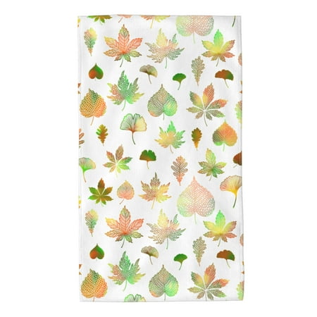 

Home Towels Colorful Leaves Art Pattern Absorbent Hanging Hand Towel Small Bath Towel Decorative Kitchen Dish Guest Towel For Spa Gym Hote27.5x16in