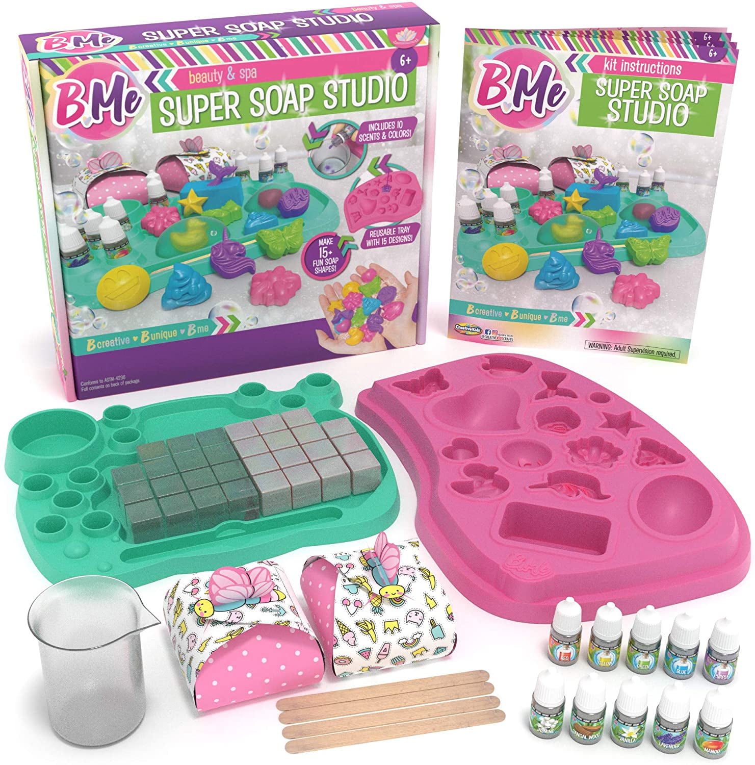 B Me - DIY Soap Making Craft Kit for Girls & Boys - Make Your Own Soap