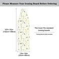 thumbnail image 5 of HELLHERO Flowers Ironing Board Cover Dust Covers Stretchable Iron Board Protective Cover Easy to Install Standard Size Padding Decorative Covers for Most Iron Boards Home Decor, 5 of 5