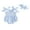 Blue, variant on Baby Girls Summer Outfits Cute Sleeveless Tie Shoulder Strap Romper with Headband Set Newborn Infant Clothes