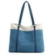 thumbnail image 1 of Bolso de mano para ordenador portátil para mujer, bolso de lona, bolso de hombro, bolso de tela de Color sólido para mujer con bolso de lona para mujer, 1 of 6