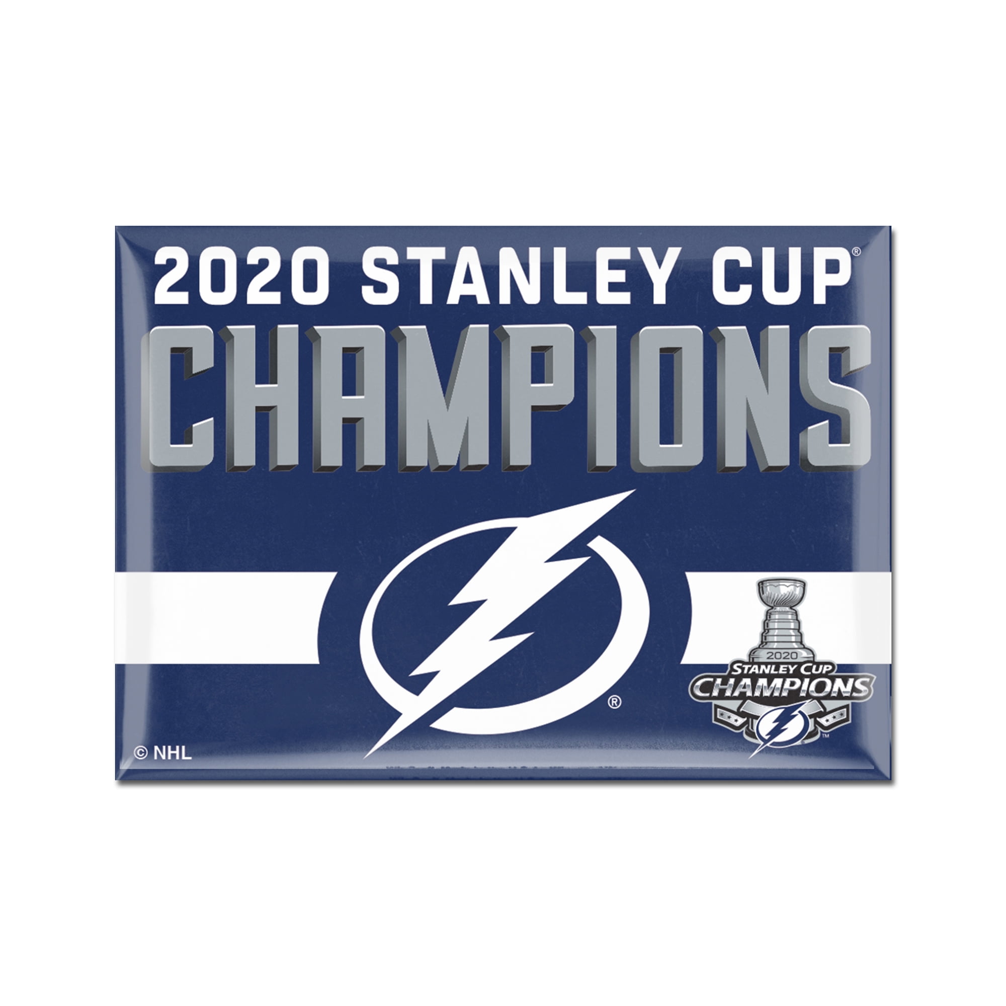 Tampa Bay Lightning Wincraft Stanley Cup Champions 2 5 X 3 5 Metal Fridge Magnet Walmart Com