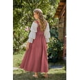 thumbnail image 3 of Wrongduck Womens Renaissance Costume Dress 2026 Upgrade 2 Piece Medieval Corset Dress with Puff Sleeve Chemise, Lace Up A Line Peasant Outfit for Festival Cosplay, 3 of 13