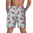 thumbnail image 2 of Lsque Mens Swim Trunks Watermelon Pattern - Bathing Suit Compression Liner - Beach Swim Shorts Swimwear - (S-3XL) - Stretch Quick Dry -Small, 2 of 9