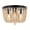 Oil Rubbed Bronze/Light Brown, variant on JONATHAN Y Eivissa 13" 3-Light Coastal Farmhouse Iron/Wood Bead LED Flush Mount, Oil Rubbed Bronze, JYL9929A