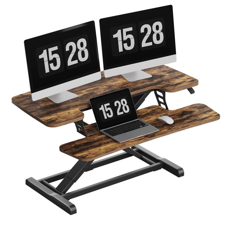 FitStand 36" Standing Desk Converter with Keyboard Tray photo 2