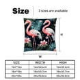 thumbnail image 5 of Flamingo Throw Pillow Inserts Covers- Set of 2 Throw Pillows in Various Sizes (16x16, 18x18, 20x20 inches) with Stylish Patterns for Home Decor and Comfort - Pillow Inserts Included, 5 of 6