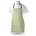 thumbnail image 3 of Cactus Apron Vertical Lined Cartoon Drawing Style Zigzag Chevron Pattern Flowers in Pots, Unisex Kitchen Bib Apron with Adjustable Neck for Cooking Baking Gardening, Green Orange Mint, by Ambesonne, 3 of 3