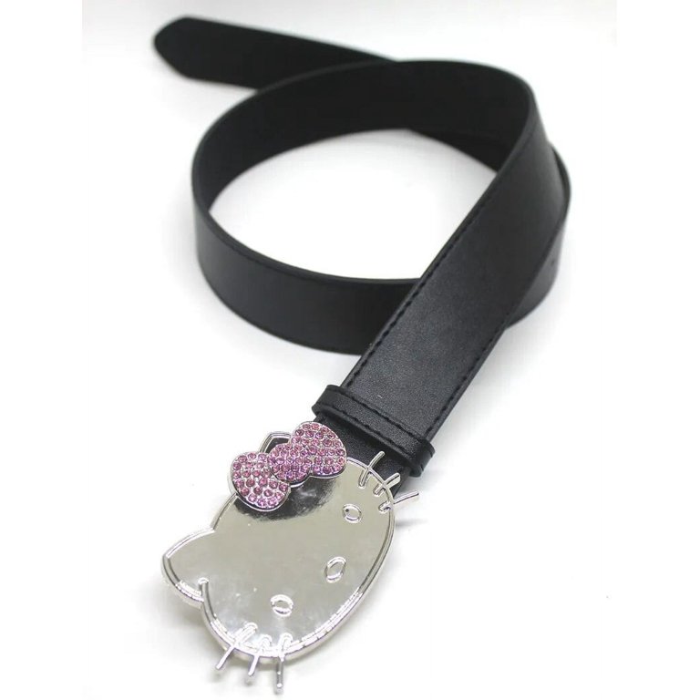 Sanrio Hello Kitty Head Rhinestone Girl Heart Y2K Belt  display picture 1